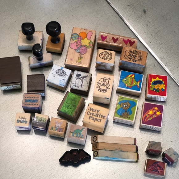hero arts Other - 30 RUBBER STAMPS home schooling stamping supplies